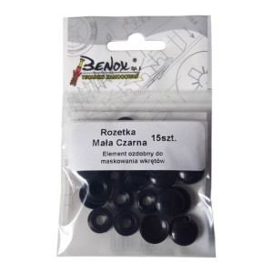 Rozetki małe do W2N Benox czarne 15 szt.