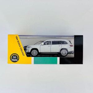 Mercedes Maybach GLS 600 White RHD Para 64 1:64