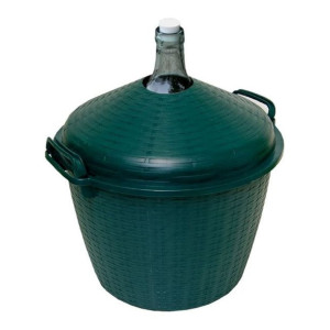 Balon do wina w koszu plastikowym Terdens 25 l