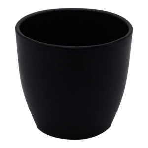 Osłonka doniczki GoodHome Emi 17 cm czarna