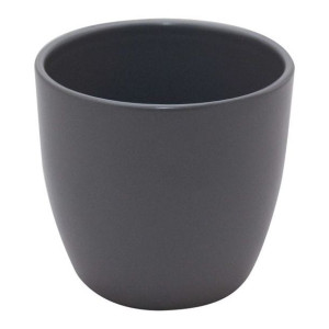 Osłonka doniczki GoodHome Emi 17 cm szara