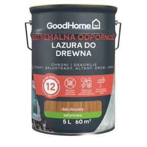 Lazura GoodHome 12 lat dąb złocisty 5 l