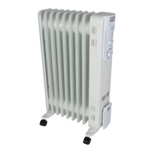 Grzejnik olejowy 2000 W biały