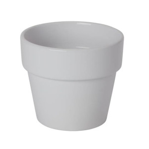 Doniczka ceramiczna GoodHome ozdobna 10,5 cm biała