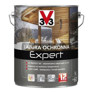 Lazura ochronna V33 Expert biały alpejski 5 l