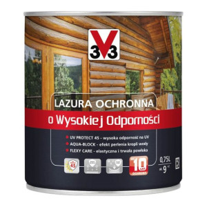 Lazura ochronna o wysokiej odporności V33 dąb jasny 0,75 l
