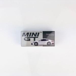 Porsche 911 (992) Carrera 4S GT Silver Metallic LHD Mini GT 1:64