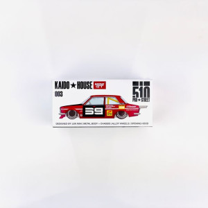 KAIDO HOUSE Datsun 510 Pro Street SK510 Red Mini GT 1:64