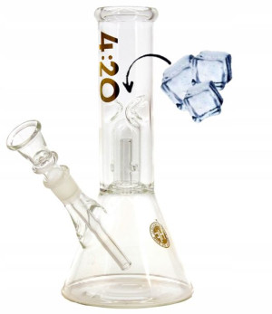 Fajka Bongo lodowa H.F 4:20 wys.21cm GOLD