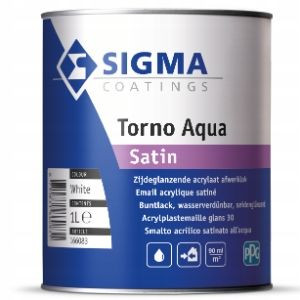 Sigma Torno Satin - Emalia akrylowa 2,5L Biała