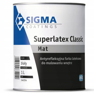 Sigma Superlatex Classic Biały 1L Farba lateksowa