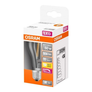 Żarówka LED A60 E27 7 W 806 lm przezroczysta barwa ciepła DIM