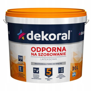 Dekoral Akrylit W Farba lateksowa biała 10L