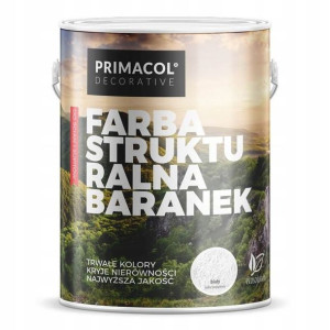 Primacol Farba Strukturalna Baranek Biała 10L