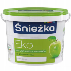 Śnieżka Eko Farba akrylowa ścienna biała 10L