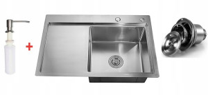 Zlewozmywak USMET 63x50 PRAWY + dozownik