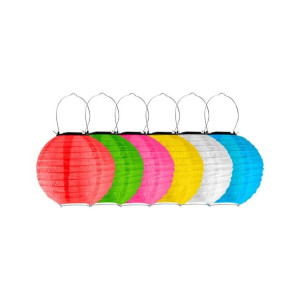 Lampka solarna LAMPION IP44 mix kolorów POLUX