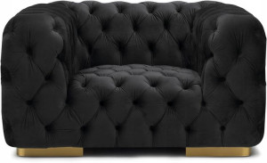 Fotel Do Salonu Chester Czarny 130x97-signal