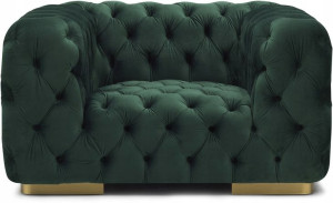 Fotel Do Salonu Chester Zielony 130x97-signal