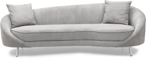 Sofa Flamingo 3 Sztruks Szary /srebrny -signal