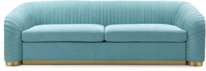 Sofa Melva 3 Osobowa Tapicerowana Niebieski-signal