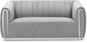 Sofa Santorini 2 Sztruks Szary /srebrny -signal