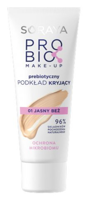 Soraya Prebiotyczny Podkład Kryjący 01 Jasny Beż 30ml