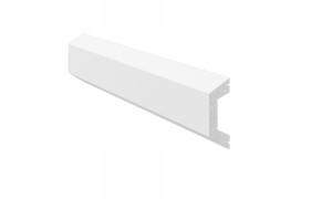 Listwa ścienna ozdobna biała gładka 20x63x2400mm