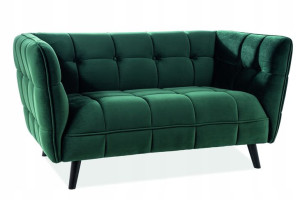 Sofa Castello 2 Velvet Zielony 78 / Wenge - Signal