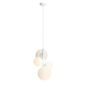 Lampa skandynawska Bloom biała szklane klosze kule 1091L Aldex