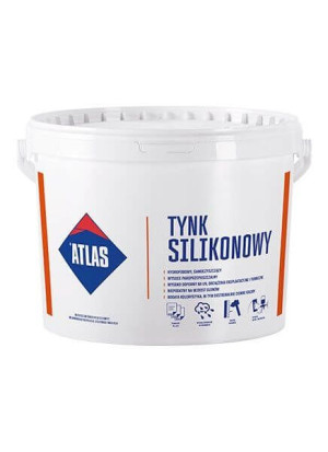 Atlas Tynk Silikonowy 1,5mm baranek biały 25KG