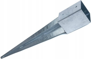 Podstawa Słupa Wbijana Wspornik Kotwa 90x90x750 Mm