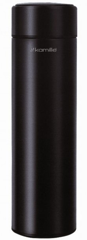 Kubek LED Termiczny Termos 400ml CZARNY KM2036