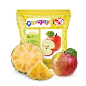 Suszone chipsy - Jabłko z sokiem z ananasa 18g Crispy Natural