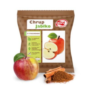 Suszone chipsy - Jabłko z cynamonem 18g Crispy Natural