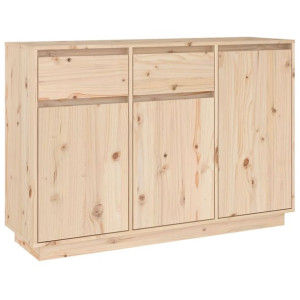 Szafka, 110x34x75 cm, lite drewno sosnowe