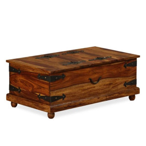 Kufer z drewna sheesham, 90 x 50 x 35 cm