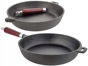 Patelnia Żeliwna 28 Cm Głęboka Indukcja Gaz