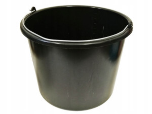 Wiadro Gospodarcze Budowlane Plastikowe Czarne 5l