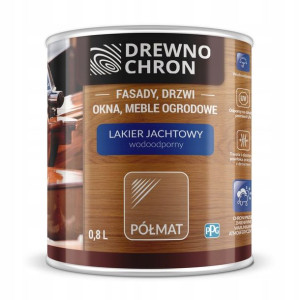 Drewnochron Lakier Jachtowy UV półmat 0,8L