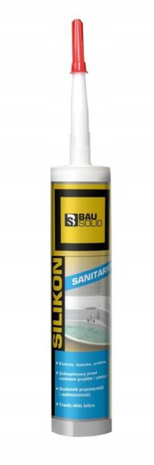 Bausolid Silikon sanitarny biały 280 ml