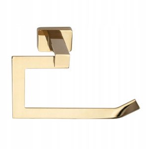 Uchwyt Na Papier Toaletowy L.gold Połysk Metalowy