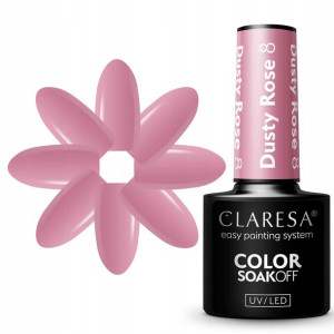 Claresa Lakier Hybrydowy Dusty Rose 8