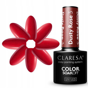 Claresa Lakier Hybrydowy Dusty Rose 3