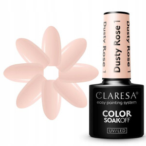 Claresa Lakier Hybrydowy Dusty Rose 1