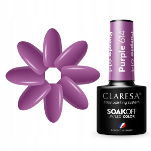 Claresa Lakier Hybrydowy Purple 614 5g