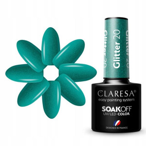 Claresa Lakier Hybrydowy Glitter 20 5g
