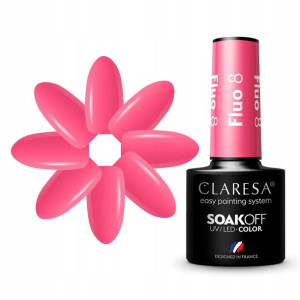 Claresa Lakier Hybrydowy Fluo 8 - 5g