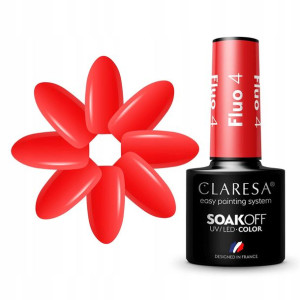 Claresa Lakier Hybrydowy Fluo 4 - 5g