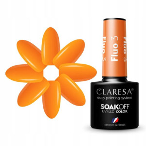 Claresa Lakier Hybrydowy Fluo 3 - 5g